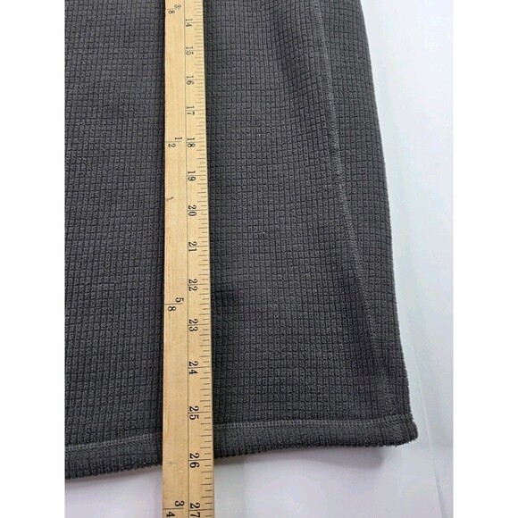 The North Face Fleece Sweater Mens Size M Dk Gray Long Sleeve 1/4 Zip Mid Layer - Picture 6 of 6